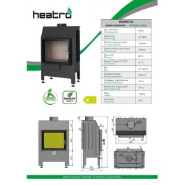 Inbouwhaard met draaideur Heatro-55