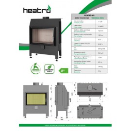 Inbouwhaard met draaideur Heatro-69