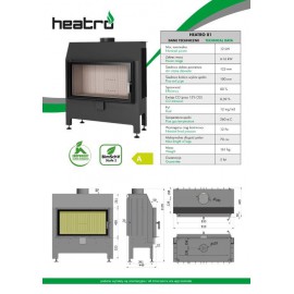 Inbouwhaard met draaideur Heatro-81