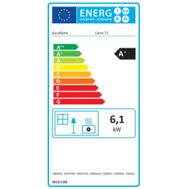 Duroflame Pelletkachel Carré T3 - 6Kw