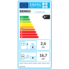 SENKO PELLET KACHEL P20 WATER + AIR - 12KW