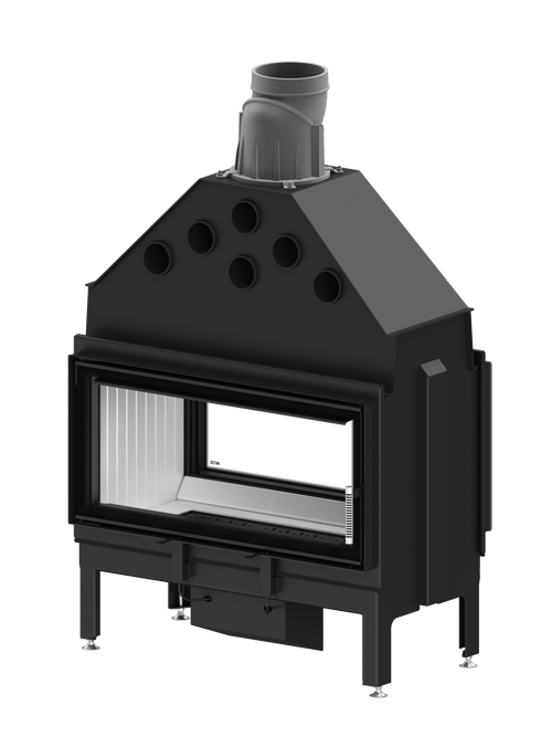 Inbouwhaard (doorkijk) met draaideur Ardente-90x41.DSS Inbouwhaard (doorkijk) met draaideur Ardente-90x41.DSS