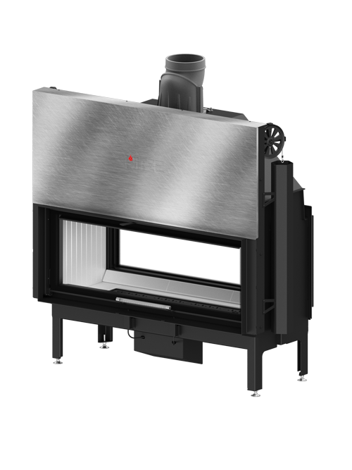 Inbouwhaard (doorkijk) met liftdeur Ardente-120x43.DGS Inbouwhaard (doorkijk) met liftdeur Ardente-120x43.DGS