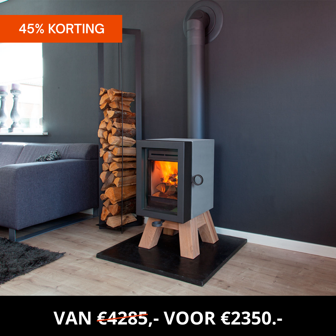 Houtkachel Wanders OAK (concrete) - 5,2kW