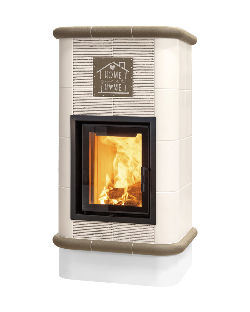 Cerampiù Quadra 4 Corsi – Compacte keramische accumulatie houtkachel (8 kW)