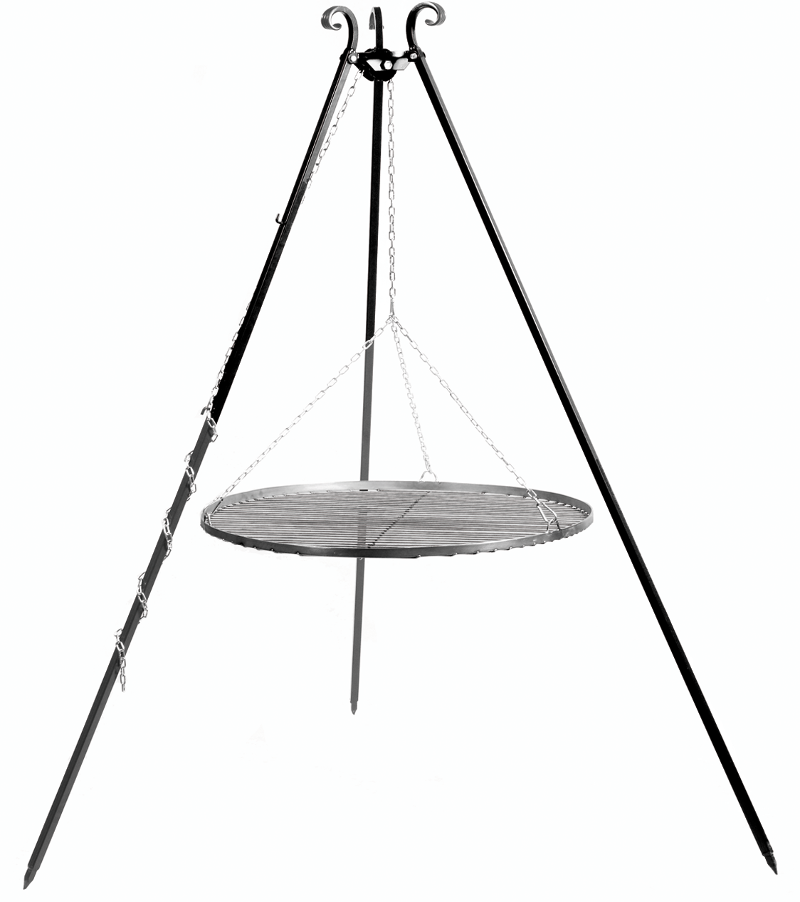 CookKing Driepoot 180cm met stalen Grillrooster Ø60cm