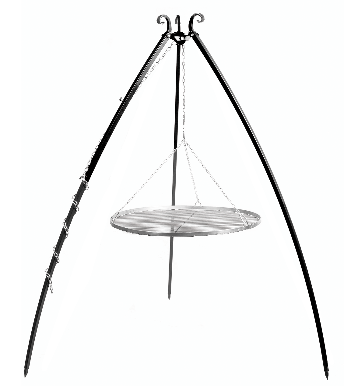 CookKing Driepoot 200cm met stalen Grillrooster Ø80cm