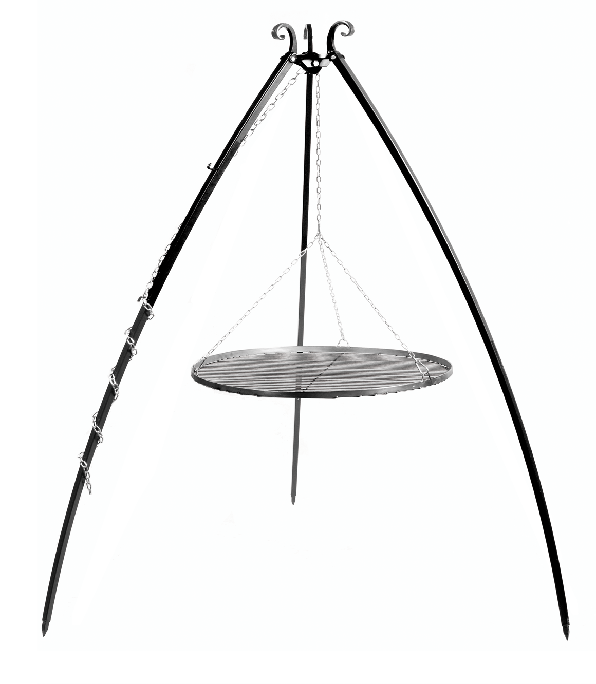 CookKing Driepoot 200 cm met stalen Grillrooster Ø60cm