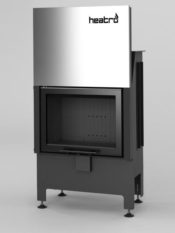 Inbouwhaard met liftdeur Heatro-55H-zwart